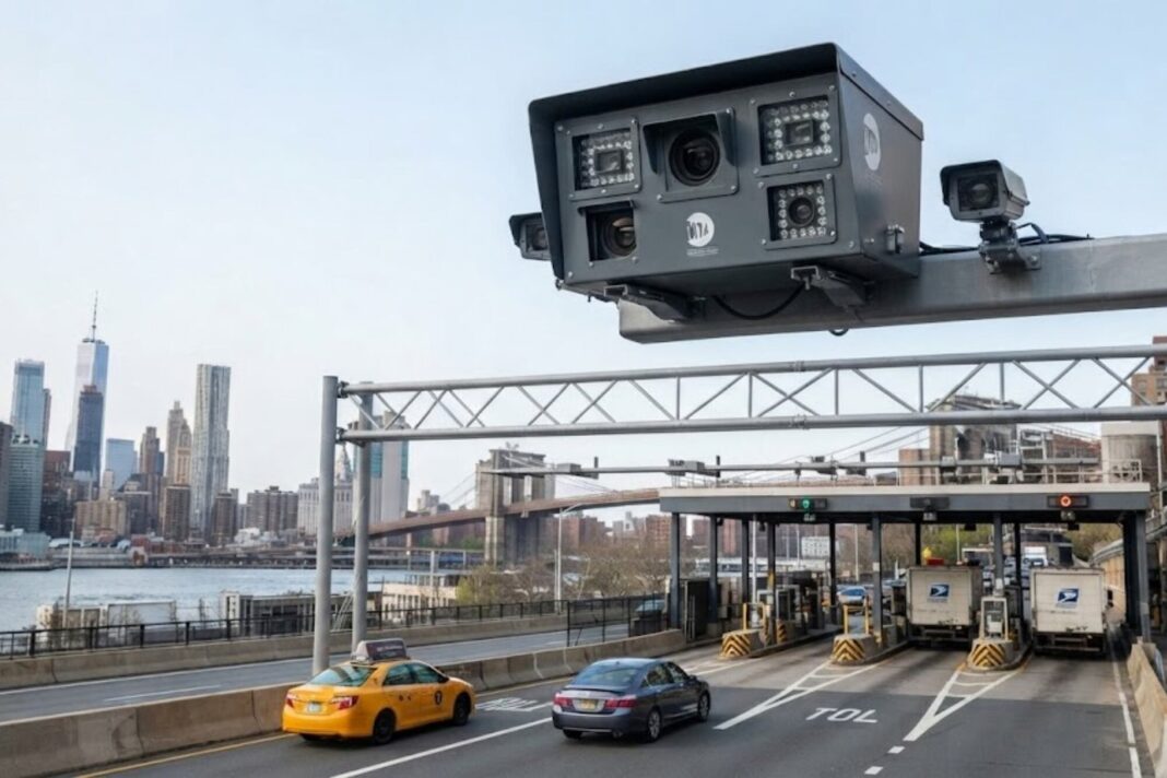 Cámara de velocidad en un puente de Nueva York
