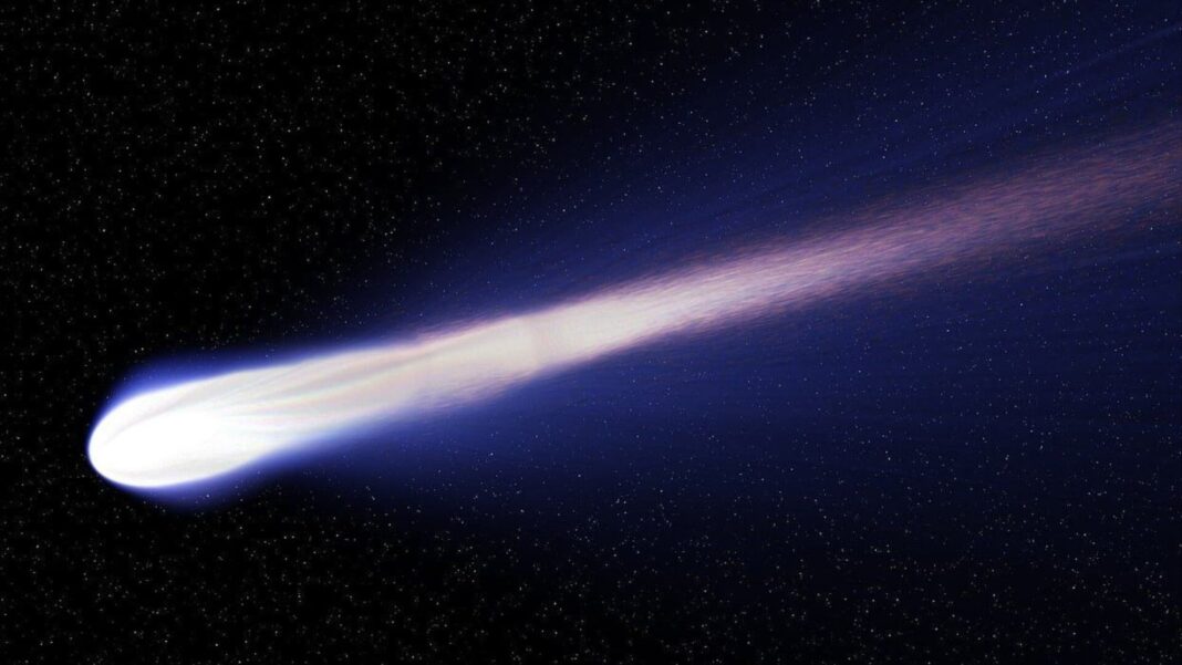 Lluvia de meteoros Perseidas en el cielo nocturno
