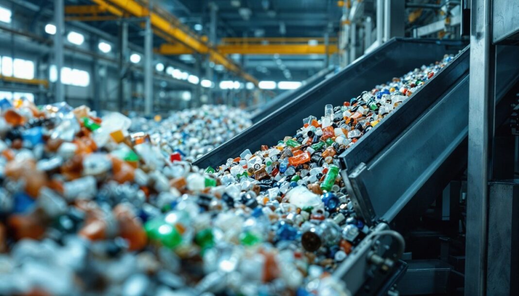 Gráfico con estadísticas de reciclado de plásticos en Argentina durante 2025