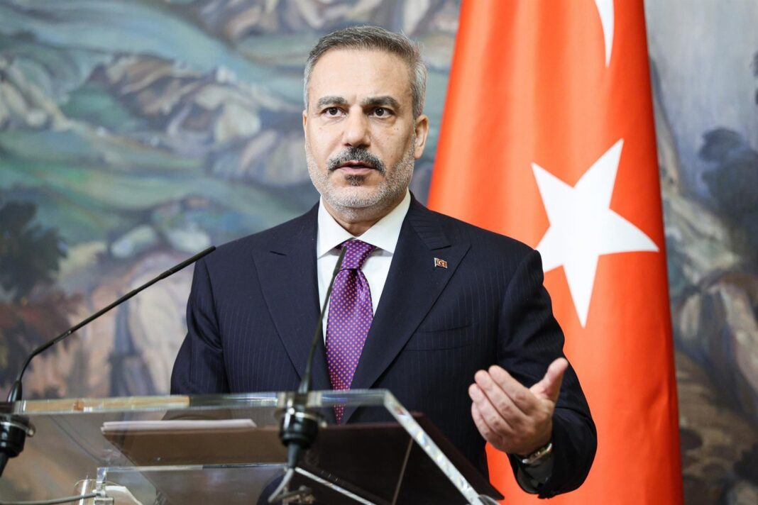Hakan Fidan, ministro de Asuntos Exteriores de Turquía, durante una entrevista