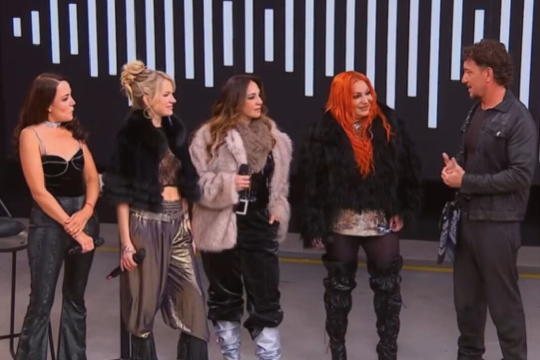 Las integrantes de Bandana en el estudio de Popstars durante su regreso sorpresa