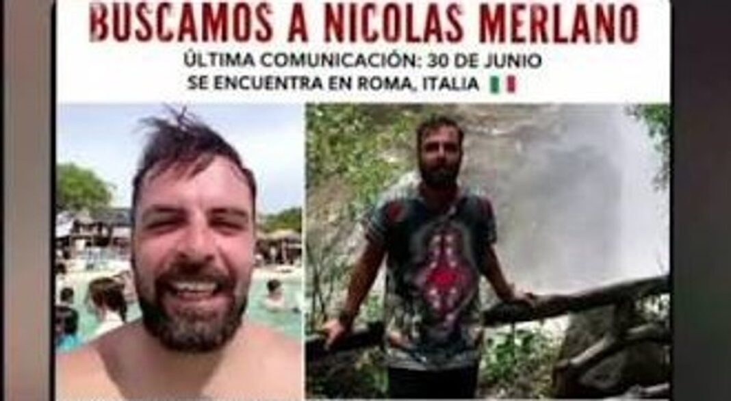 Playa cerca de Roma, Italia, donde se reportó por última vez a Nicolás Merlano