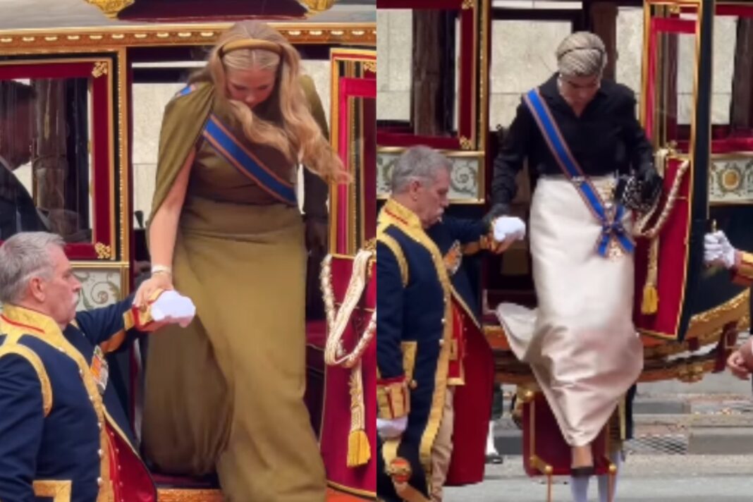 Reina Máxima y princesa Amalia durante el Día del Príncipe en La Haya