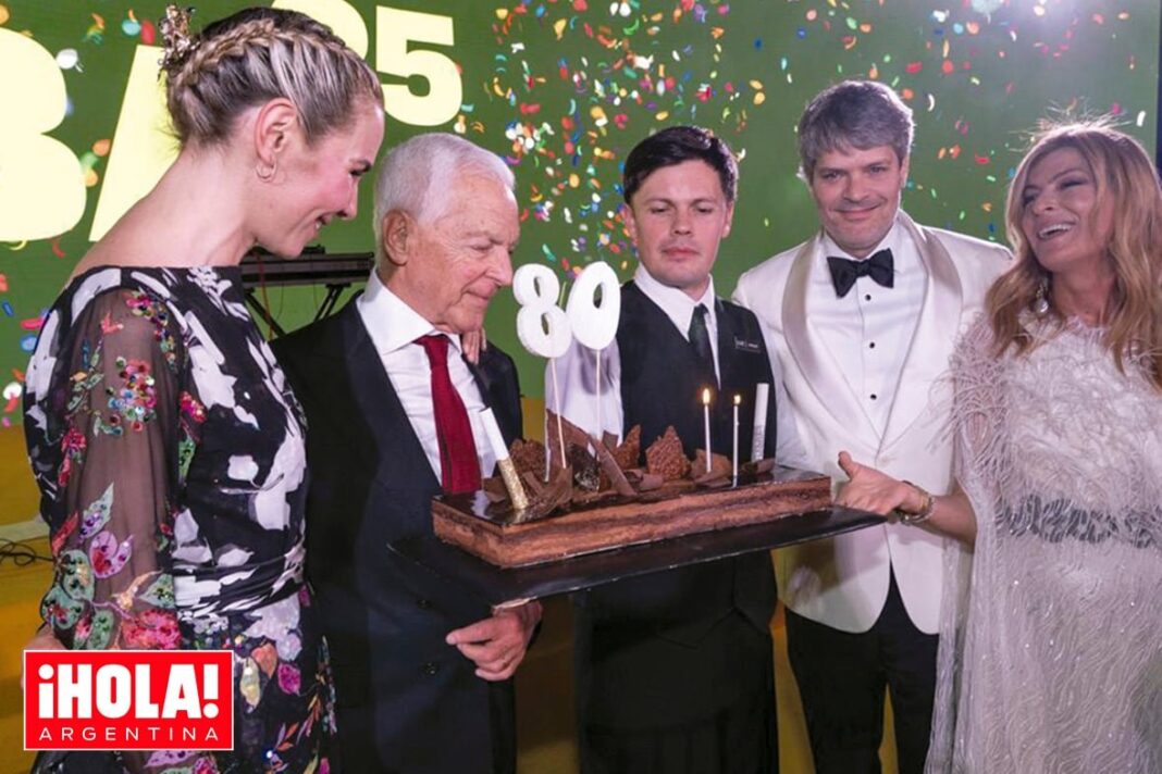 Eduardo Costantini durante la celebración de los 25 años del Malba y su 80° cumpleaños