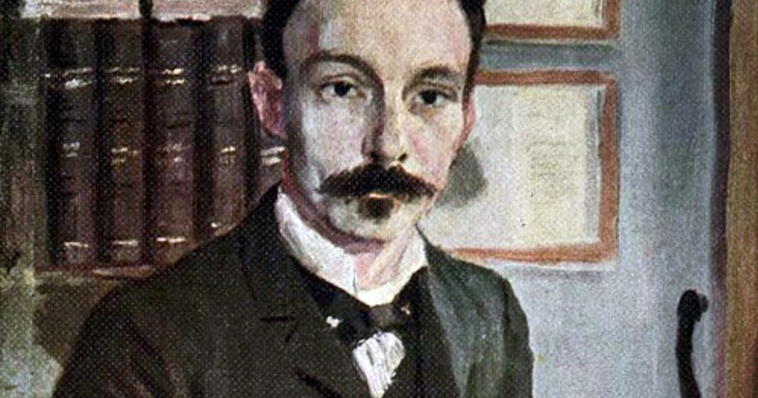 Retrato de José Martí, escritor y héroe nacional cubano