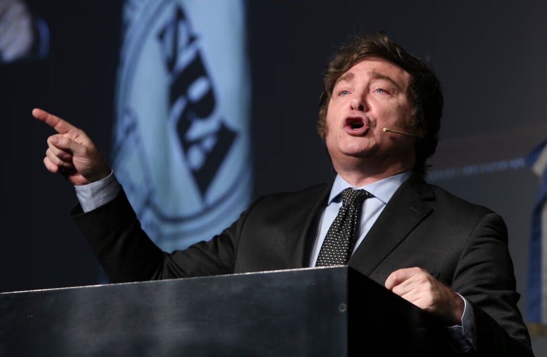 El presidente Javier Milei durante su discurso en Nueva York