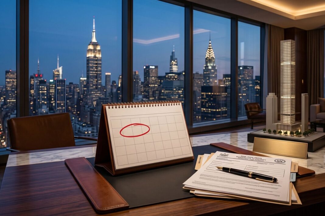 Edificios de lujo en la ciudad de Nueva York