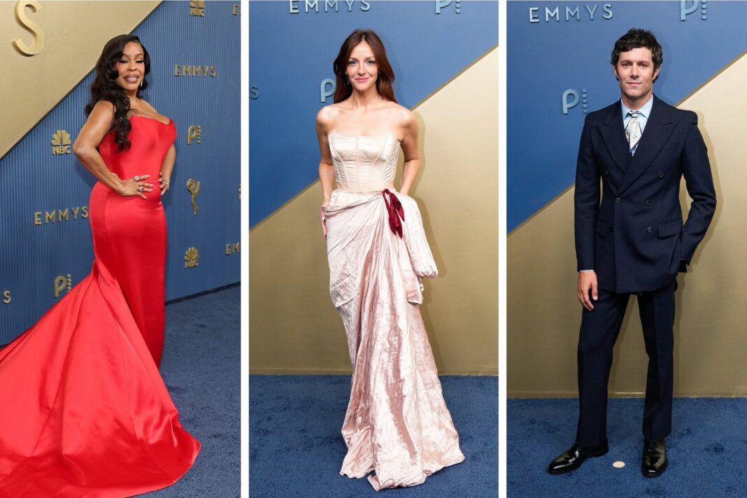 Alfombra roja de los Premios Emmy 2026 con celebrities luciendo sus galas