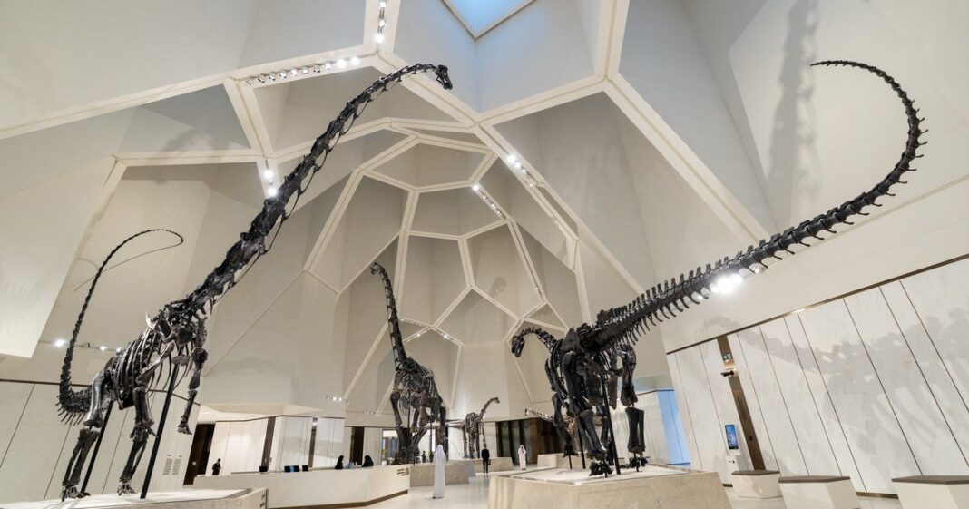 Fósiles y dinosaurios animatrónicos en el mercado global