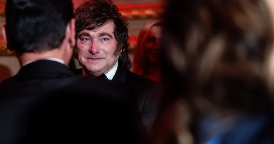 Javier Milei en un acto oficial