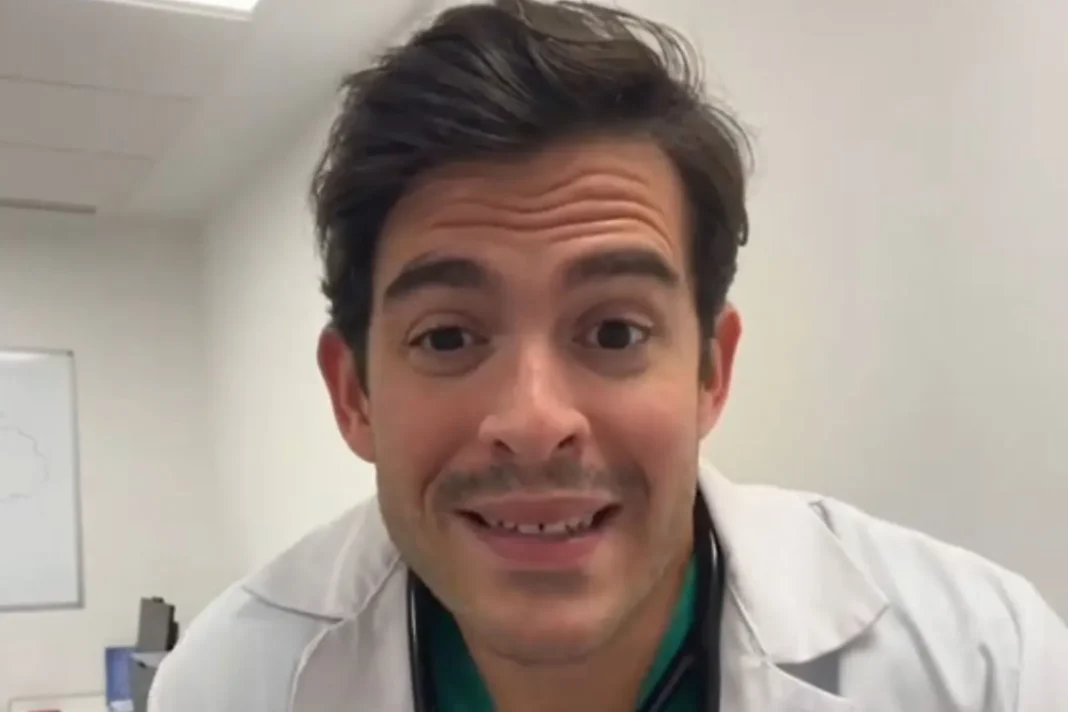 Aurelio Rojas, cardiólogo, en video de TikTok