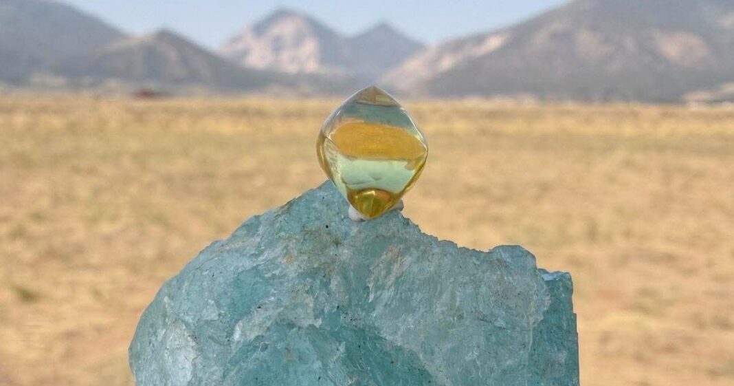 Diamante amarillo de 6,03 quilates encontrado en el Crater of Diamonds State Park de Arkansas