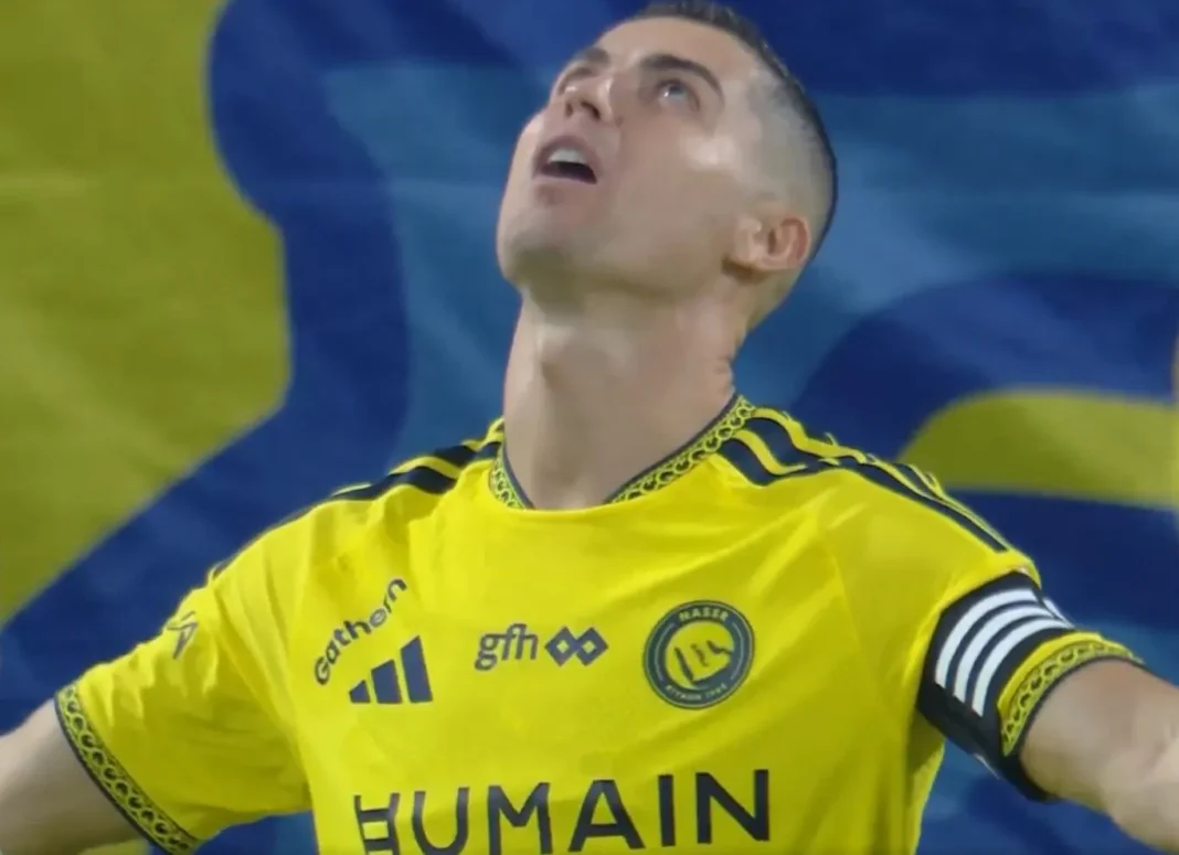 Cristiano Ronaldo durante un partido con Al Nassr