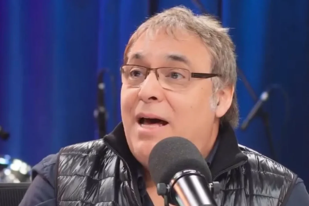 Gabriel Rolón durante una entrevista