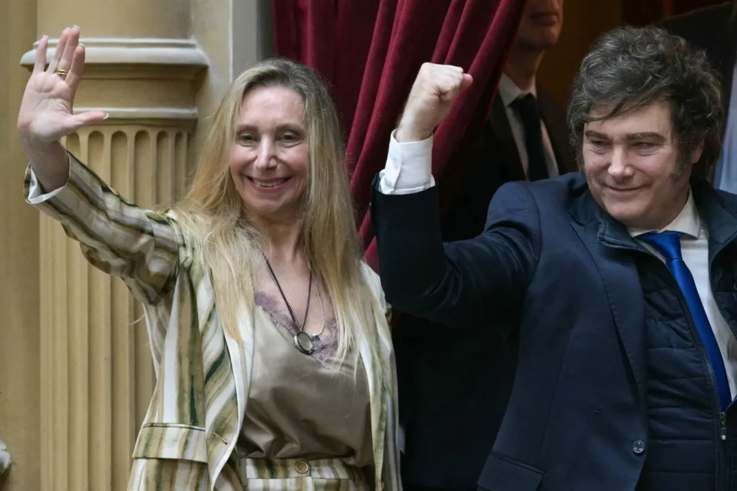 Javier Milei, presidente de Argentina, en un acto oficial