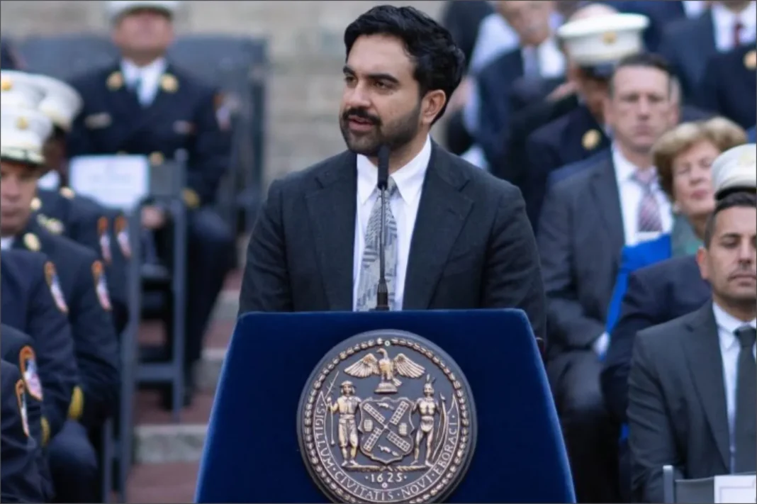 Zohran Mamdani, alcalde de Nueva York, durante una conferencia de prensa