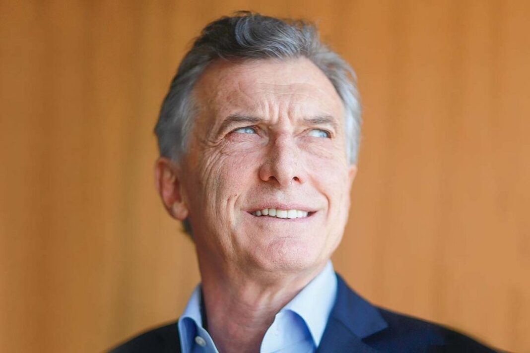Mauricio Macri durante una entrevista