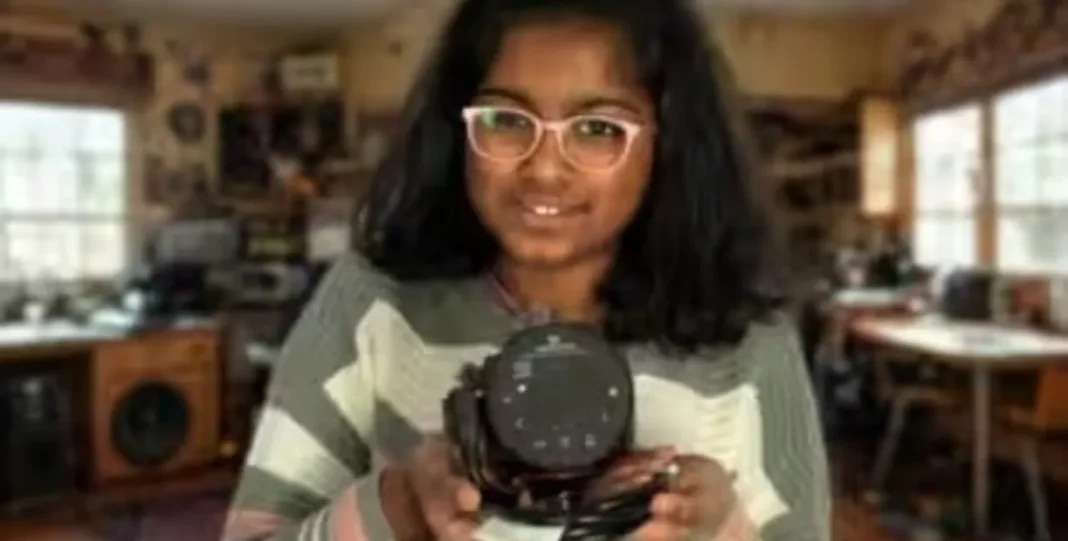 Nithya Tammana, de 11 años, creadora del filtro de musgo BioLayer para purificar agua