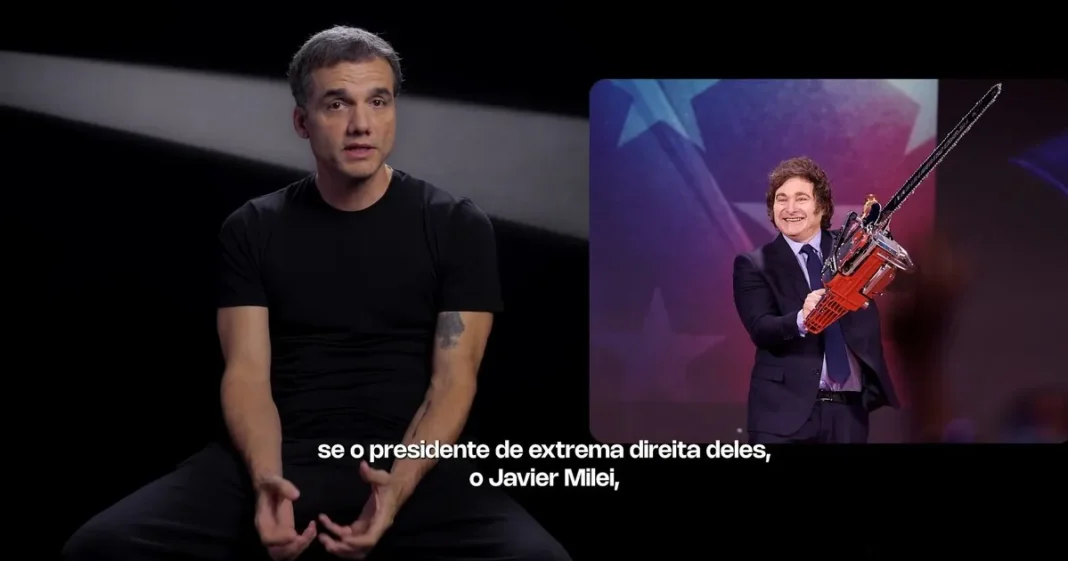 Wagner Moura en un video publicado en redes sociales